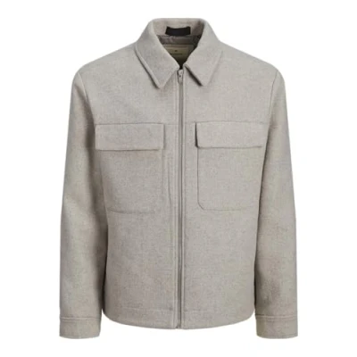 Abbildung von JACK&amp;JONES Herren Jprblurussel Wool Blend Jacket Sn Jacke, Oatmeal, S