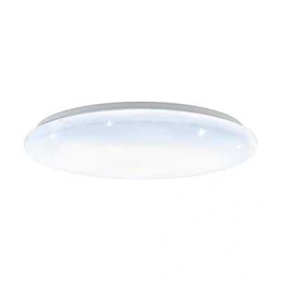 Abbildung von Eglo 97541 LED Deckenleuchte GIRON S mit Kristallen weiß Ø57cm H:7,5cm