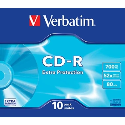 Abbildung von CD R 80/700MB Verbatim Slim Case, 10 Stück Pack