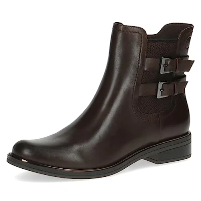 Abbildung von Caprice Cowboy/Bikerstiefelette, Damen, Größe: 40, Dk brown nappa Schuhe