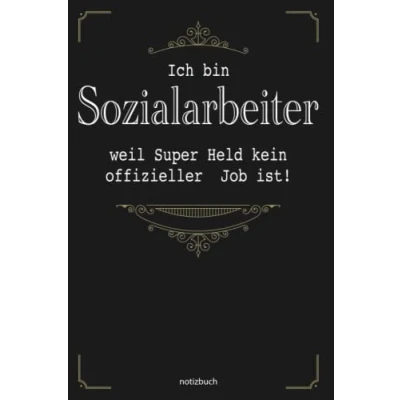 Abbildung von Geschenk Sozialarbeiter Notizbuch: Notizbuch als für den besten A5 / liniert 120 Seiten Tagebuch Terminplaner ... Mann zum Abschied Abschiedsgeschenk