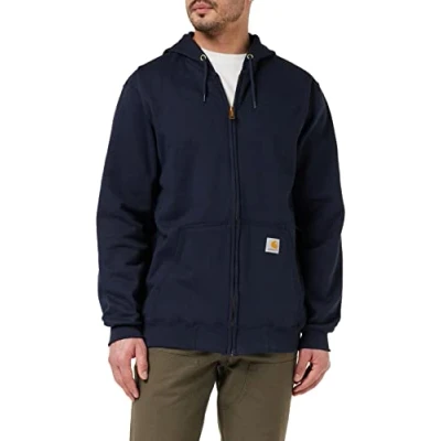 Abbildung von Carhartt, Herren, Weites, mittelschweres Sweatshirt mit durchgehendem Reißverschluss, Marineblau neu, XL