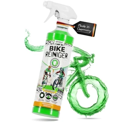 Abbildung von Qindoo Fahrradreiniger Spray, kraftvoller Reiniger Schaum komplette Fahrradreinigung, Lastenrad, E Bike reinigen Aluminium und Carbon, 500ml Spray