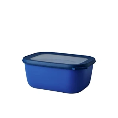 Abbildung von Mepal Multi Bowl Cirqula Rectangular Vorratsdose mit Deckel Geeignet als Luftdichte Aufbewahrungsbox für den Kühlschrank, Mikrowellengeschirr &amp; Frischhaltedosen 1500 ml Vivid Blue
