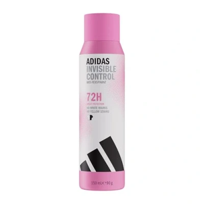 Abbildung von adidas Invisible Control Anti Transpirant Deodorant Spray für sie, 72 Stunden Schweiß Schutz, blumiger und klarer Duft, vegane Formel ohne Alkohol, 150ml