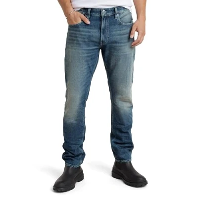Abbildung von G Star MOSA Straight Jeans Leg, Herren, Größe: 32x34, Antique faded lago blue