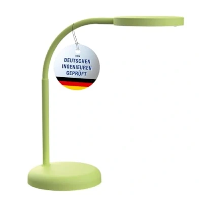 Abbildung von Maul Schreibtischlampe LED MAULjoy Kleine mit Standfuß Moderne Tischlampe für Schreibtisch, Büro Flexible Lampe 3000K warmweißem Licht Lime