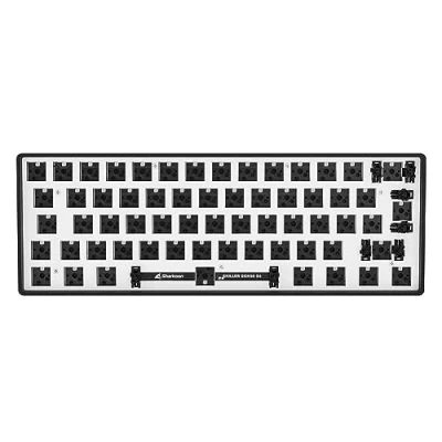 Abbildung von Sharkoon SKILLER SGK50 S4 Barebone ISO, weiß, 60% Layout, Hot Swap Schaltertechnologie