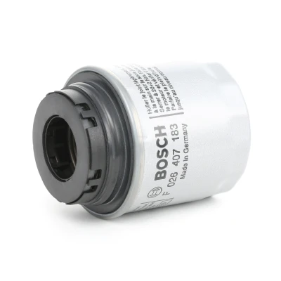Abbildung von BOSCH F 026 407 183 Ölfilter 3/4&quot; 16 UNF 2B mit zwei Rücklaufsperrventilen Anschraubfilter VOLKSWAGEN: GOLF 6, Touran I, Tiguan SKODA: Fabia 2