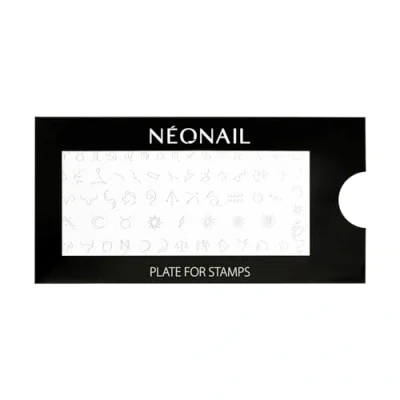 Abbildung von NEONAIL Stamping Plate 27 Platte Schablonen Nail Art Nageldesign Nagel Stempel Schablone French Nails Nagelkunst