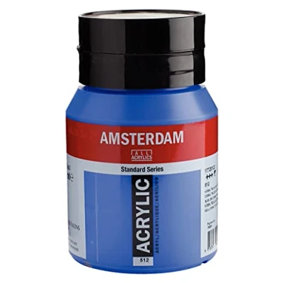 Abbildung von Amsterdam Standard Series Acrylfarbe Flasche 500 ml Kobaltblau (Ultramarin) 512 (17725122)