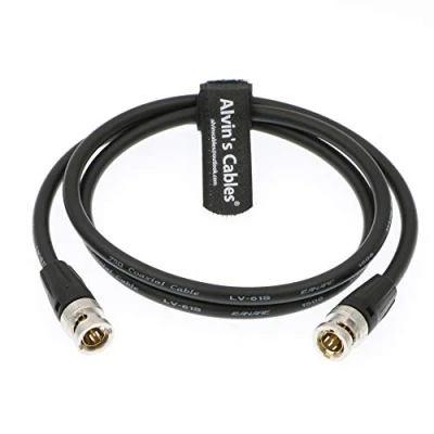 Abbildung von Alvin&#039;s Cables BNC Stecker auf HD SDI 75 Ohm 12G Koaxial Kabel für 4K Videokamera 1M