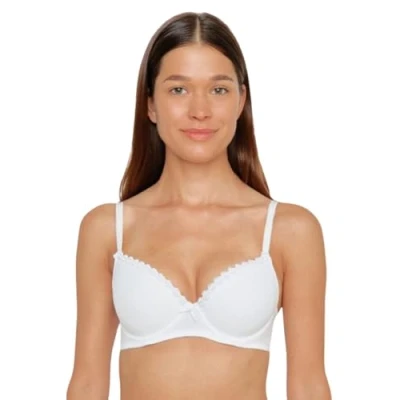 Abbildung von Susa Damen Wiesn Zauber 8025 mit Push Up Schalen Dirndl BH, weiß, 80E
