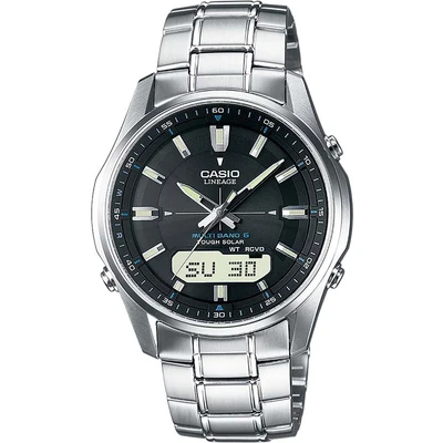 Abbildung von Casio HerrenArmbanduhr Analog Digital Quarz massives Edelstahl LCW M100DSE 1AER