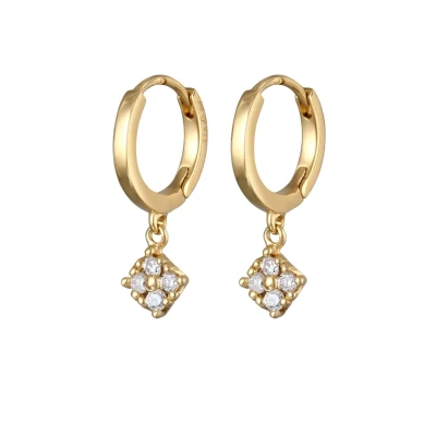 Abbildung von Elli Sparkle Dainty HOOP Ohrringe, Damen, Größe: One Size, Gold