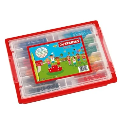 Abbildung von Filzstift STABILO Trio A Z 144er Box mit 12 verschiedenen Farben