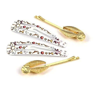 Abbildung von The Carat Shop Haarclip im Harry Potter Design, goldfarben