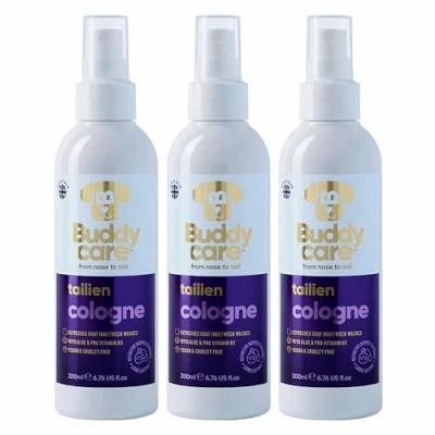 Abbildung von Buddycare Tailien Hunde Cologne 200 ml x 3 unverwechselbares und inspiriertes Parfüm für erfrischt zwischen den Wäschen des Hundes