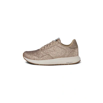 Abbildung von Woden Sneakers Nicoline Glitter Sneaker low, Damen, Größe: 38, Beige Schuhe