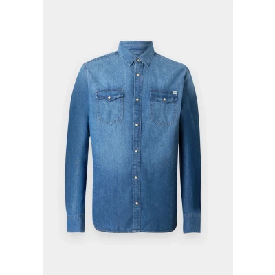 Abbildung von Jack &amp; Jones Jjesheridan L S NOOS Hemd, Herren, Größe: XS, Medium blue denim