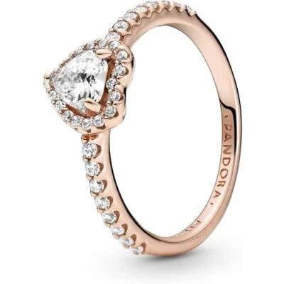 Abbildung von PANDORA Ring Rosé &quot;funkelndes Herz&quot; rosévergoldet, Zirkonia 188421C02
