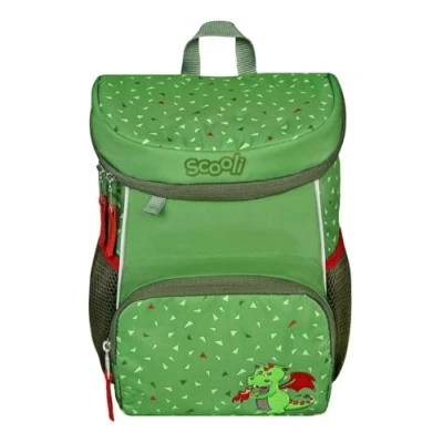 Abbildung von Scooli Mini Me Kindergartenrucksack mit Abnehmbarer Brustgurt für Jungen und Mädchen I Ergonomischer Vorschulrucksack die Kita viel Stauraum, sehr leicht, grün