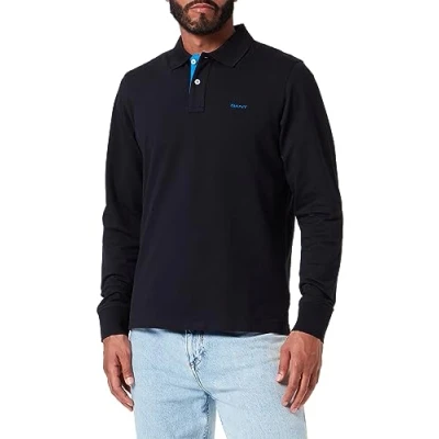 Abbildung von GANT Contrast Rugger Poloshirt Black, Herren, Größe: 3XL, Black
