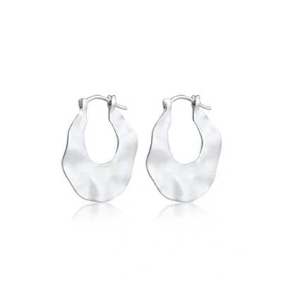 Abbildung von Elli Wellen Creole Ohrringe, Damen, Größe: One Size, Silver