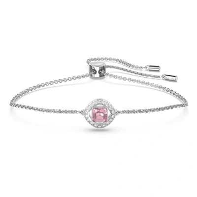 Abbildung von Swarovski Angelic Square Armband, Rosa, Rhodiniert, Amazon Exklusiv