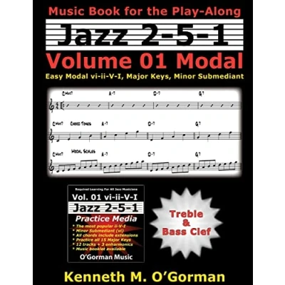 Abbildung von Jazz 2 5 1 Volume 01 Modal: Easy Modal vi ii V I, Major Keys, Minor Submediant. (Jazz Practice, Band 1)