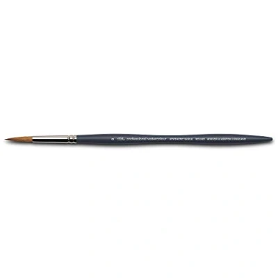 Abbildung von Winsor &amp; Newton 5011108 Professional Aquarellpinsel, Malpinsel für Aquarellfarben mit synthetischen Fasern, ergonomischer Griff, langlebig formstabil, kurze Stiel Rundpinsel Nr. 8
