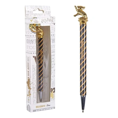 Abbildung von Harry Potter Stift, Kugelschreiber, Sammelschreiber, Essstäbchen, Hogwarts Häuser, Geschenkidee (Hufflepuff)