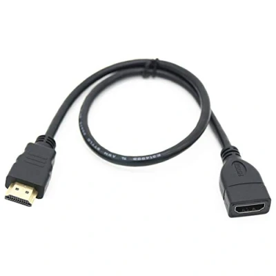 Abbildung von Aukson B40 HDMI Verlängerungskabel 30cm, Stecker auf Buchse, 1080P Audio Video Übertragung, Adapter für TV, Monitor und andere Geräte