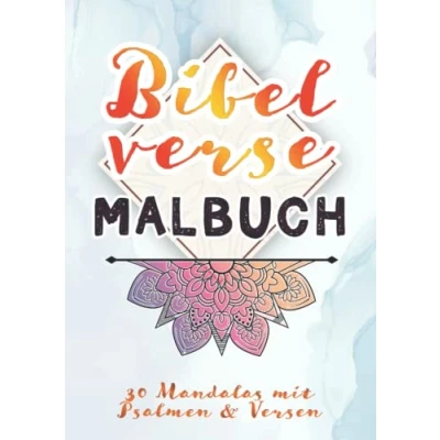 Abbildung von BIBELVERSE Malbuch: 30 Mandalas mit schönen Psalmen und Versen ✦ Christliches Ausmalbuch