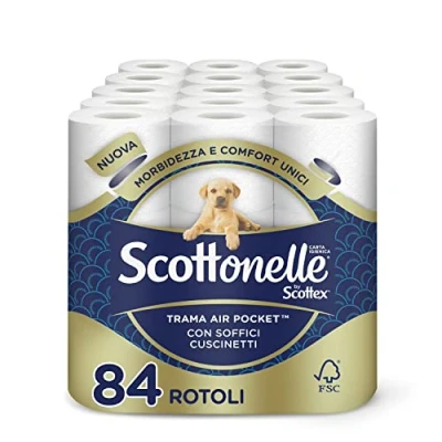 Abbildung von Scottonelle, Toilettenpapier, weich und geprägt 84 Unità