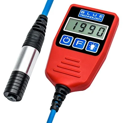 Abbildung von Blue Technology Professional Schichtdickenmessgerät Lackdickenmessgerät Kugelsonde P 13 S AL Stahl &amp; Aluminium Coating Thickness Gauge Lacktester für Auto Hergestellt in EU