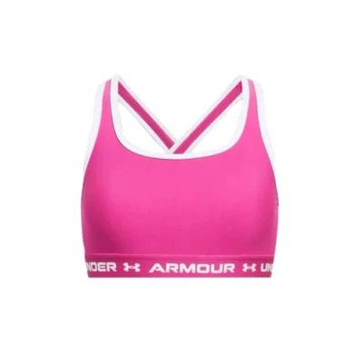 Abbildung von Under Armour Mädchen G Crossback Mid Solid, bequemer Sport BH für ideale Unterstützung, funktionaler