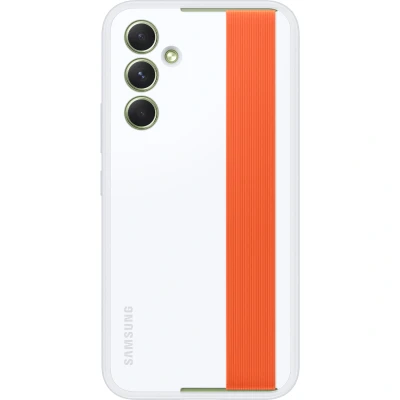 Abbildung von Samsung Silikon Back Cover mit Armband Weiß Galaxy A54