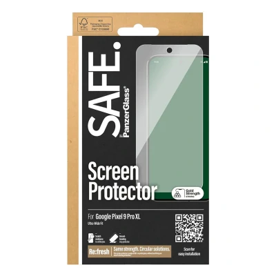 Abbildung von SAFE by PanzerGlass Displayschutzglas »Ultra Wide Fit Screen Protection«, für Google Pixel 9 Pro XL, Displayschutzfolie, Schutzfolie, Bildschirmschutz, kratz &amp; stoßfest