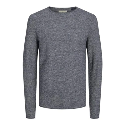 Abbildung von Jack &amp; Jones Premium CREW NECK NOOS Strickpullover Maritime blue, Herren, Größe: Large, blue