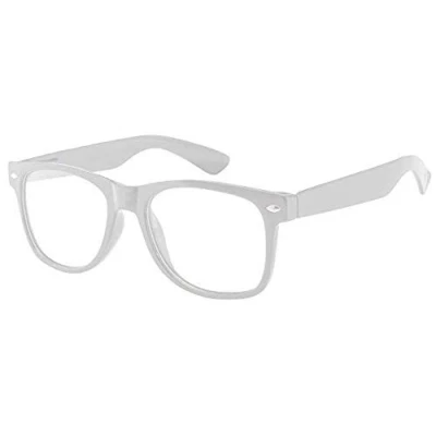 Abbildung von Boolavard Kids Nerd Brille Clear Lens Geek Fake Brillen für Mädchen Jungen Alter 4 12 (Weiß)