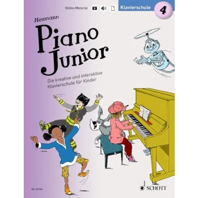 Abbildung von Piano Junior: Klavierschule 4: Die kreative und interaktive für Kinder. Band 4. Klavier. (Piano Junior deutsche Ausgabe, 4)