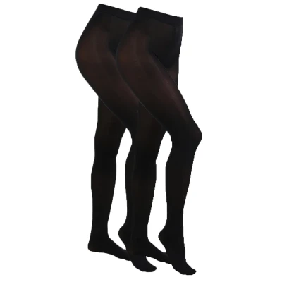 Abbildung von camano 60 DEN Everyday 2 PACK Strumpfhose, Damen, Größe: 40/42, Black
