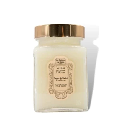 Abbildung von La Sultane de Saba Sheabutter mit Orangenblüte, 300gr Reisen Sie auf der Straße Genüsse