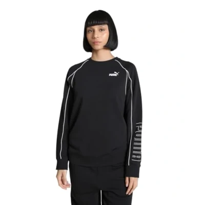 Abbildung von Puma Crewneck Sweatshirt, Damen, Größe: Large, Black