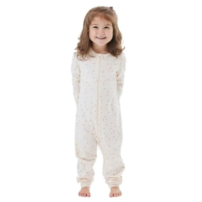 Abbildung von Name it Nbfnightsuit ZIP Hearts Pyjama für Kinder, Größe: 50, Buttercream