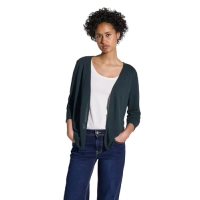 Abbildung von STREET ONE Damen A322908 Strick Look Jacke, Hunter Green, 36