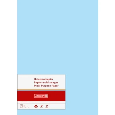 Abbildung von Brunnen 105122532 Universalpapier, A4, 25 Blatt, 160 g/m², hellblau