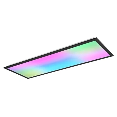 Abbildung von Reality Leuchten LED Deckenleuchte Beta R67668032, Metall Schwarz matt, inkl. 31 Watt RGB, Dynamic Light, Fernbedienung