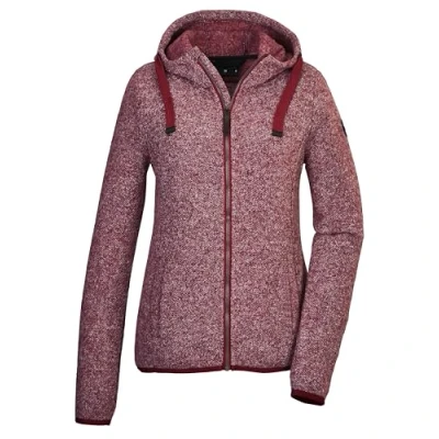 Abbildung von G.I.G.A. DX by killtec Damen Strickfleecejacke/Fleecejacke mit Kapuze GW 52 WMN KNTFLC JCKT, weinrot, 40, 42233 000
